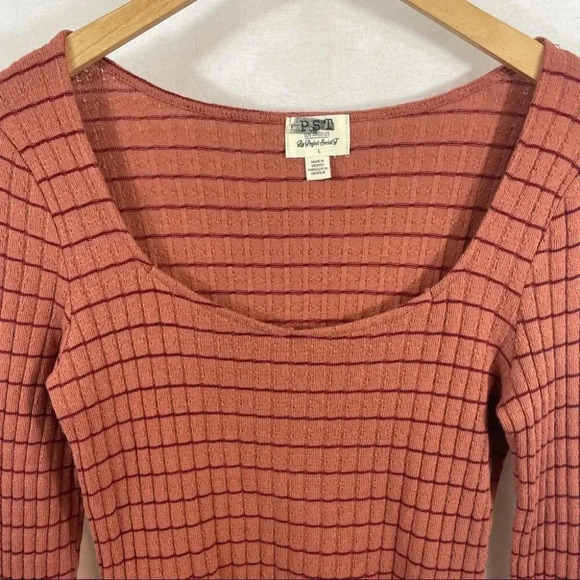 PST Project Social T Kimora  Sweetheart Rib Knit Top - Picture 3 of 9